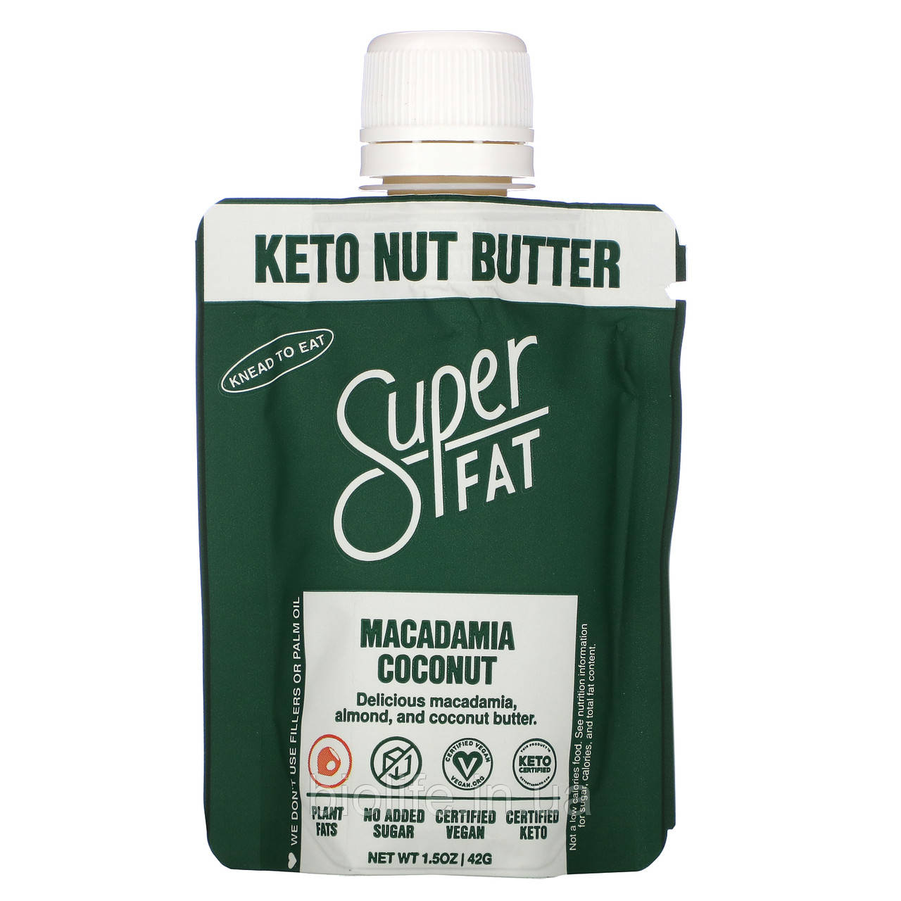 SuperFat, ореховое масло для кетодиеты, орехи макадамия и кокос, 42 г (1,5 унции) в Украине - фото 1 - id-p1895330166