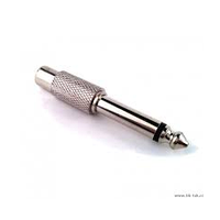 Переходник с джек 6,3 моно на RCA 6,3mm to RCA - metall