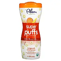 Plum Organics, Super Puffs, снек из органических злаков, манго со бататом, 42 г (1,5 унции) в Украине