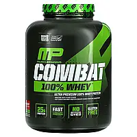 MusclePharm, Combat 100% сироватковий протеїн, полуниця, 80 унції (2269 г)