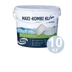 Таблетки для басейну MAX «Комбі хлор 3 в 1» Kerex 80036, 10 кг (Угорщина). Препарат для очищення від слизу, фото 1