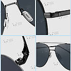 Окуляри Xiaomi MiJia Aviator Nylon Polarized Sunglasses сонцезахисні Чорний (MSG03GL BHR7440CN), фото 4