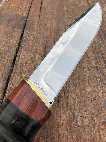 Ніж для важких робіт Мужик, шкіряні піхви в комплекті, фото 2