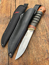 Ніж для важких робіт Мужик, шкіряні піхви в комплекті, фото 3