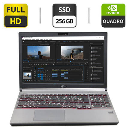 Мобільна робоча станція Fujitsu Celsius H730 / 15.6" (1920x1080) IPS / Intel Core i7-4810MQ (4 (8) ядра за, фото 2