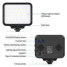 Студійне освітлення Puluz PU634 RGB, накамерне світло для фото та відео 2500-9900K, фото 3