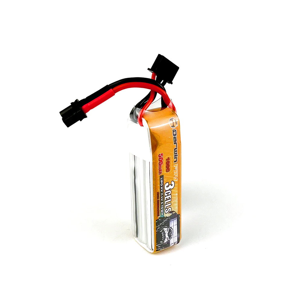 Акумуляторна батарея для FPV дронів DarwinFPV 3S 500 mAh 11.4V 100C, батарея для квадрокоптера