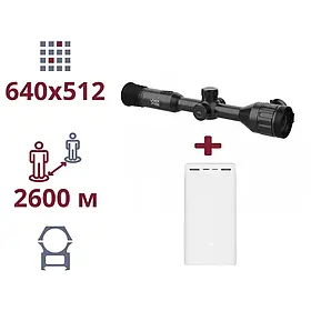 ТЕПЛОВІЗІЙНИЙ ПРИЦІЛ ТА ПОВЕРБАНК AGM AGM Adder TS50-640 + Power Bank Xiaomi Mi 3 30000 mAh 24W