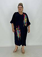 Свободное платье "Риджина" из качественной ткани Больших размеров