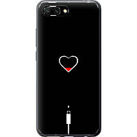 Чехол силиконовый на телефон Huawei Honor 10 Подзарядка сердца "4274u-1496-58250"