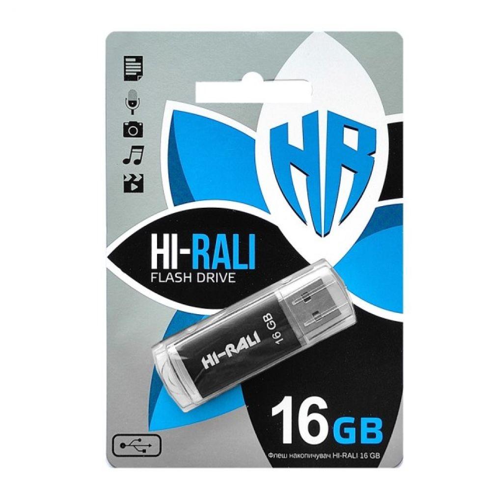 Накопитель USB Flash Drive Hi-Rali Rocket 16gb Цвет Чёрный - фото 1 - id-p1895488232