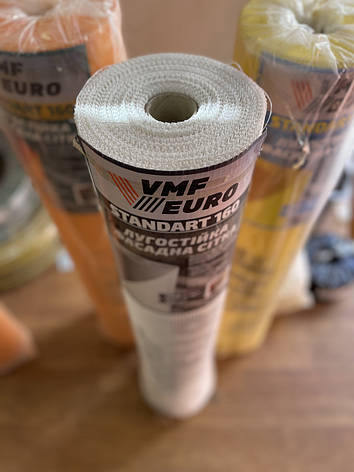 Сітка Склотканинна Біла VMF EVRO Фасадна Армована штукарурна 160 г/м2 — 5*5 мм, фото 2