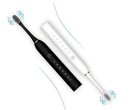 Електрична зубна щітка SONIC TOOTHBRUSH X-3, 6 режимів 4 насадки, звукова зубна щітка (200), фото 4