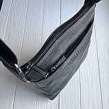 Чоловіча шкіряна сумка месенджер Burberry black, фото 2