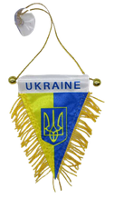 Вимпел Україна 8х12см. з присоской 9054