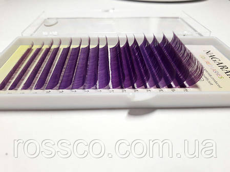 Вії Nagaraku Mix С 0.07 purple, фото 2