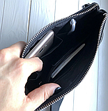 Чоловіча шкіряна сумка месенджер Burberry black, фото 3