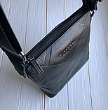 Чоловіча шкіряна сумка месенджер Burberry black, фото 5