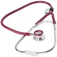 Стетоскоп для дорослих з подвійною головкою загальнотерапевтичний однотрубчастий 747 бордовий Heaco