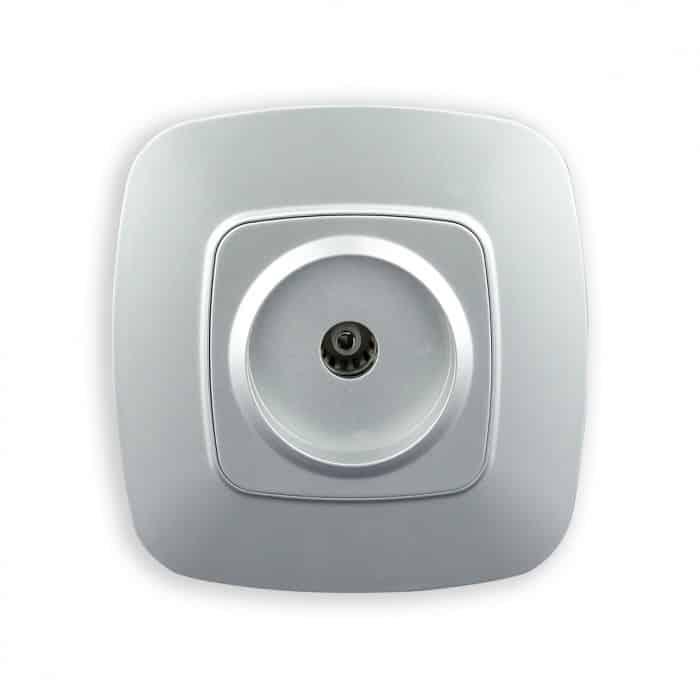 Розетка ТВ срібло ELA HOROZ ELECTRIC 112-007-0009-020