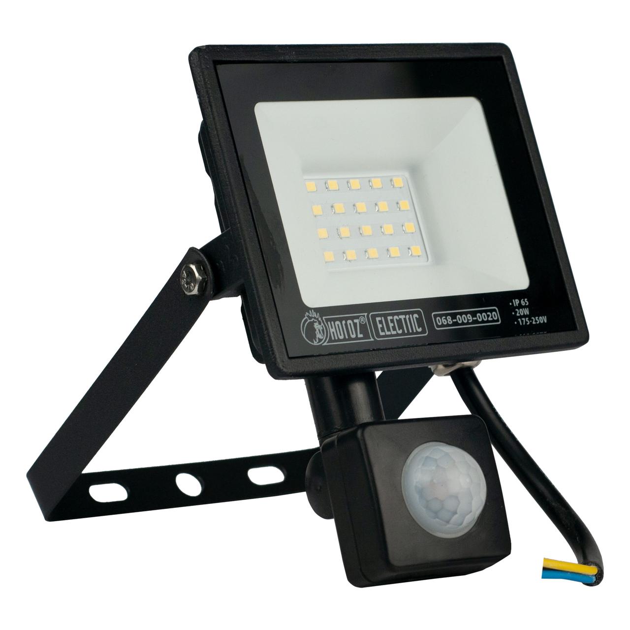 Прожектор світлодіодний з датчиком PARS/S-20 20W 6400K HOROZ ELECTRIC 068-009-0020-010