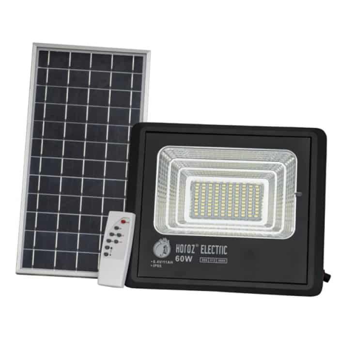 Прожектор світлодіодний з сонячною панеллю TIGER-60 60W 6400K HOROZ ELECTRIC 068-012-0060-010