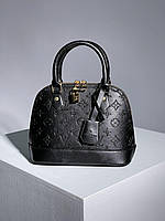 Женская сумка Луи Виттон черная Louis Vuitton Alma Total Black