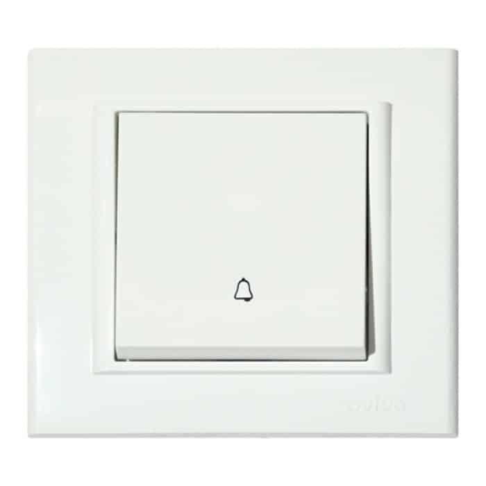 Кнопка дзвінка біла MINA 401-010200-207