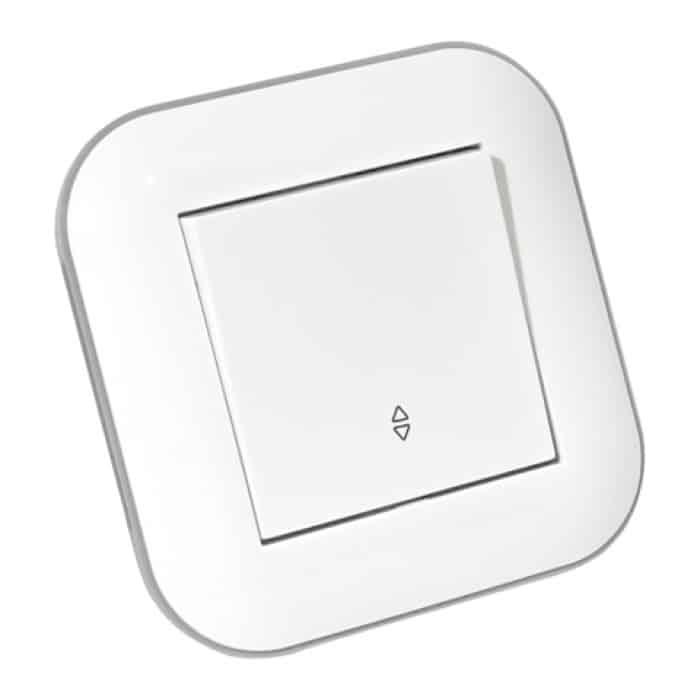 Вимикач прохідний 1-клавішний LOFT білий+сірий OVIVO 404-010203-209