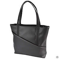 Классическая женская сумка из кожзама 785 черная мат