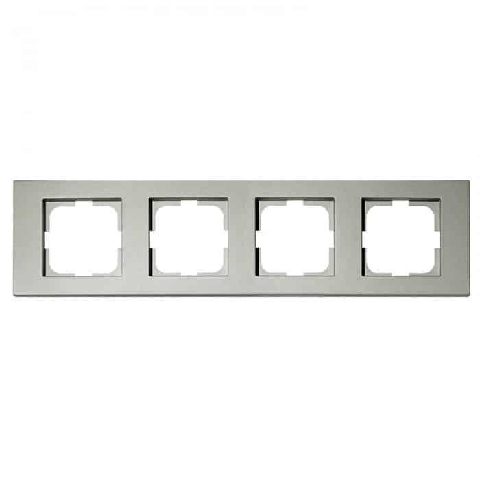 Рамка 4-на GRANO антрацит OVIVO 400-130000-228
