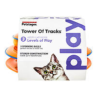 Игрушка-трек для кошек Petstages Tower of Tracks Cat Башня с мячиками, 25×15 см