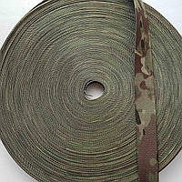 Стропа 100% поліамід 25мм колір камуфляж мультікам 19г/м (боб 50м ) KS