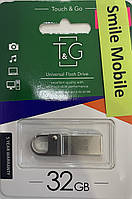 Флешка T&G 32 GB 027 Metal Series Silver USB 2.0 (TG027-32G)