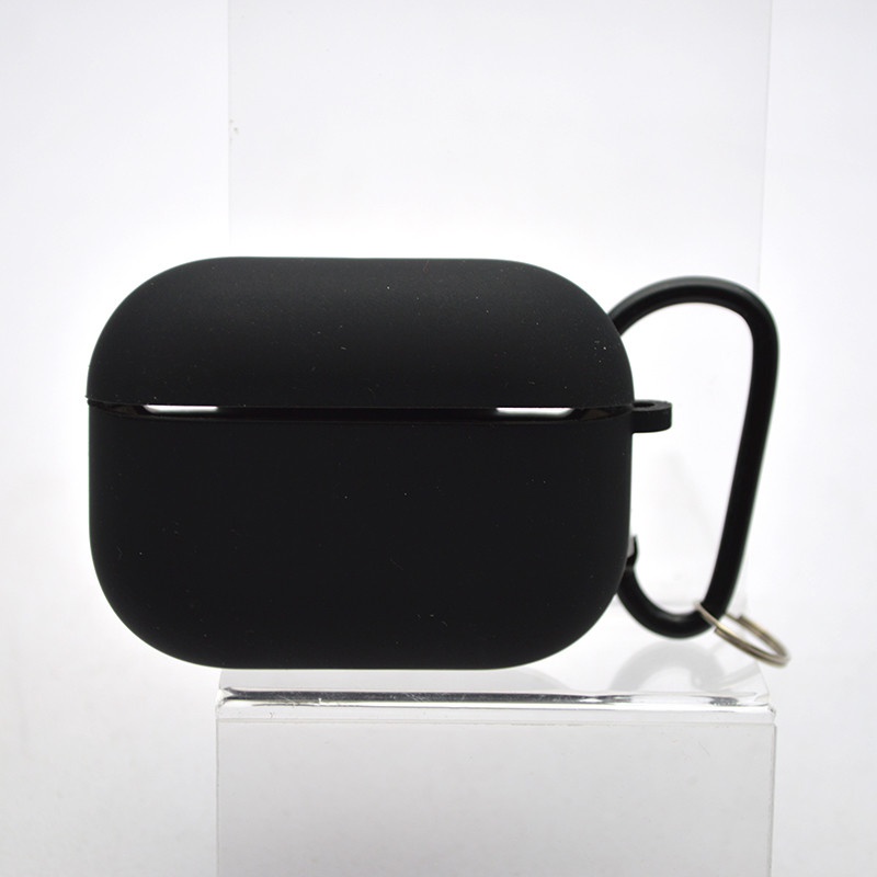 Чохол Silicon Case з мікрофіброю для AirPods Pro Black
