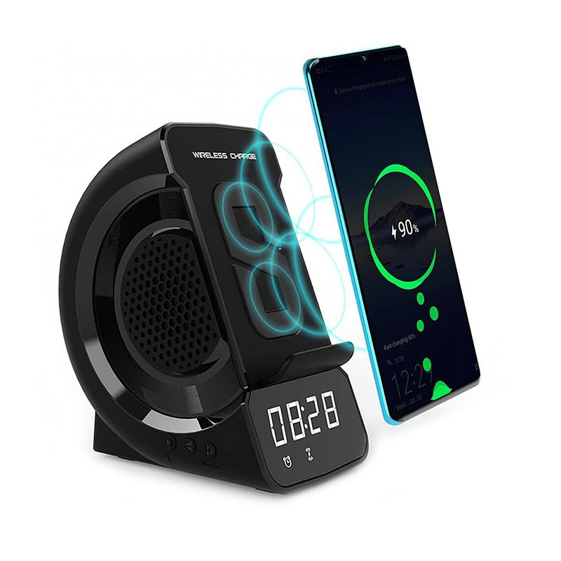 Підставка для телефона 8в1 ADIN WD-200 годинник, MP3 Bluetooth-колонка, бездротовий зарядний. Найкращий подарунок!