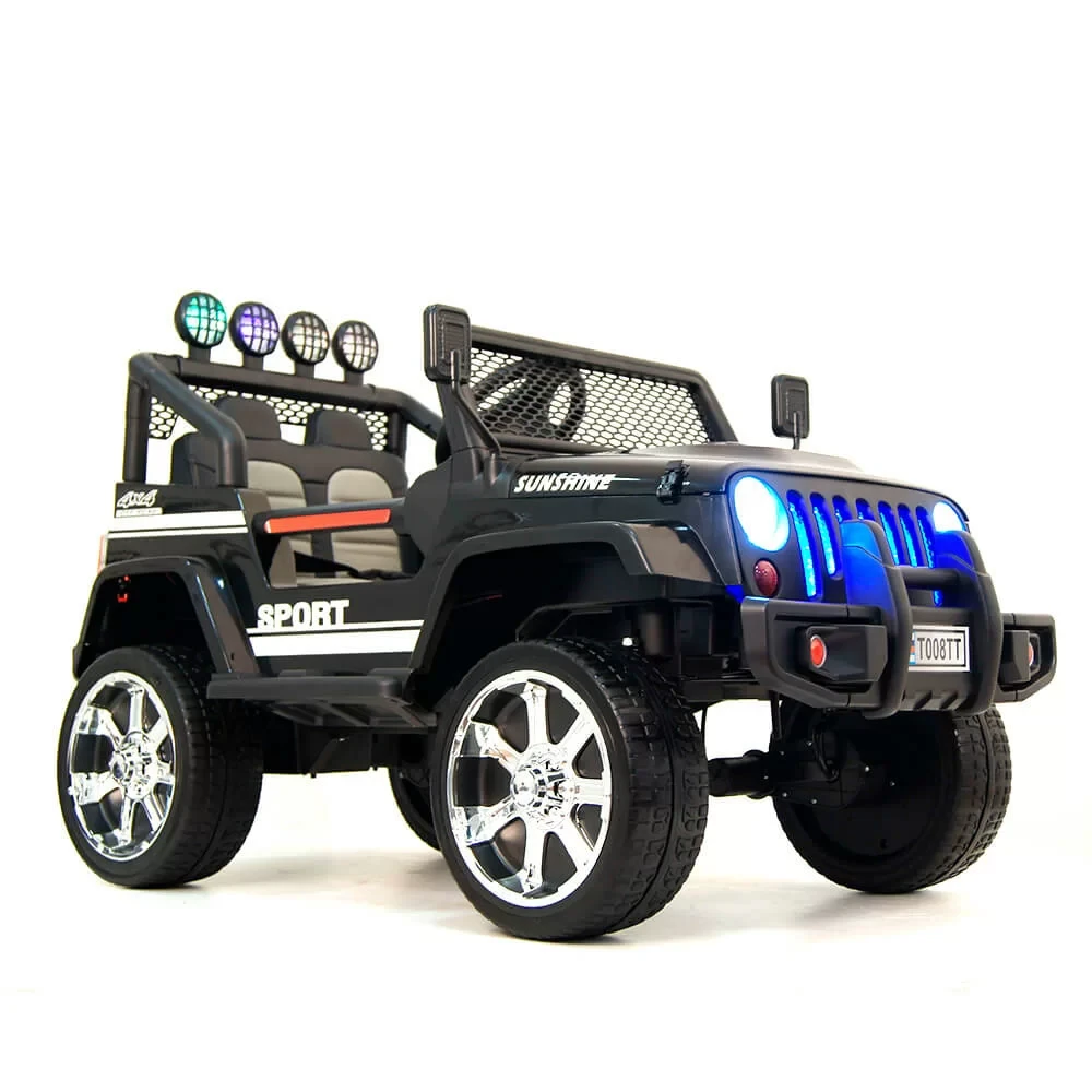 Дитячий електромобіль на акумуляторі Bambi Racer M 3237 з пультом радіокерування для дітей 3-8 років чорний