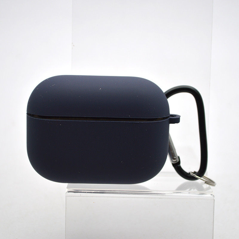 Чохол Silicon Case з мікрофіброю для AirPods Pro Deep Blue