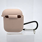 Чохол Silicon Case з мікрофіброю для AirPods 1/2 Pink Sand, фото 2