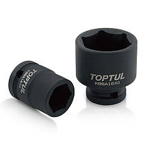 Набір ударних дюймових головок 1/2" 10шт 7/16"-1" TOPTUL GEAD1001, фото 4