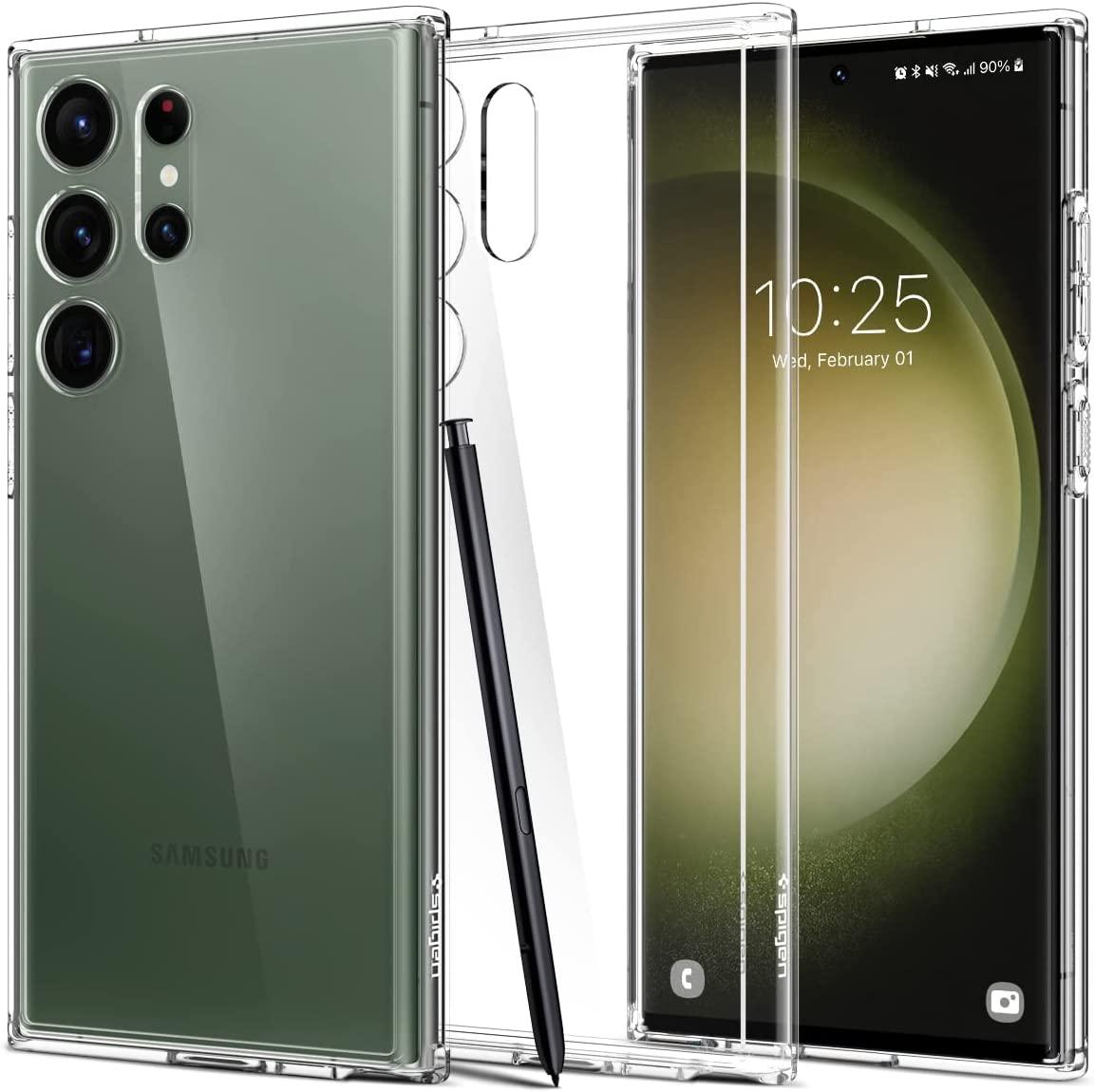 Чохол Spigen для Samsung Galaxy S23 Ultra - Ultra Hybrid, Crystal Clear (ACS05617)
