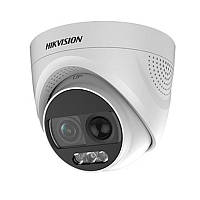 Купольная THD видеокамера 2Мп Hikvision DS-2CE72DFT-PIRXOF (3.6 мм) ColorVu Turbo HD с PIR и сиреной