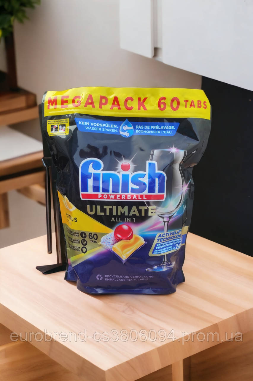 Таблетки для посудомийки Finish Ultimate 60 (ID#1895589030), цена: 510 ...