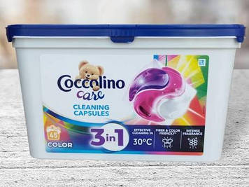 Капсули для прання кольорової білизни Coccolino Care 3 в 1 Color 45 шт