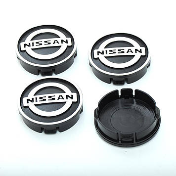 Ковпачки в диски Nissan 60/55мм об'ємні 4 штуки