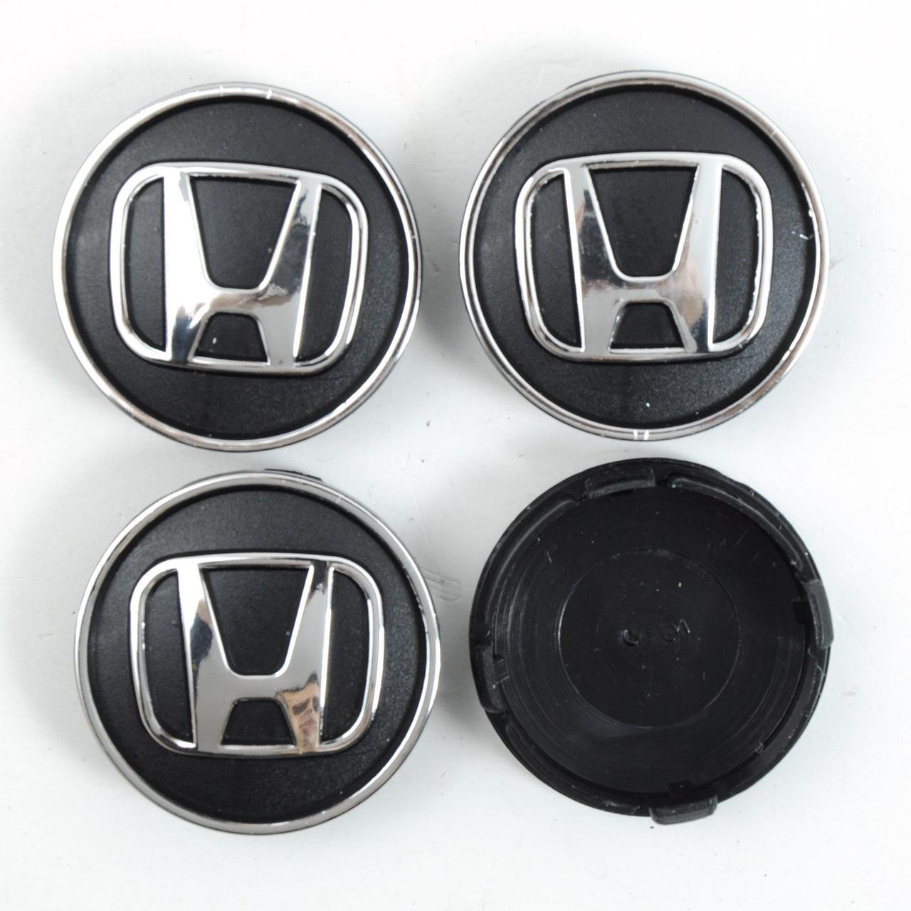 Колпачки на диски Honda 60/55мм объемные 4 штуки - фото 1 - id-p1138785718