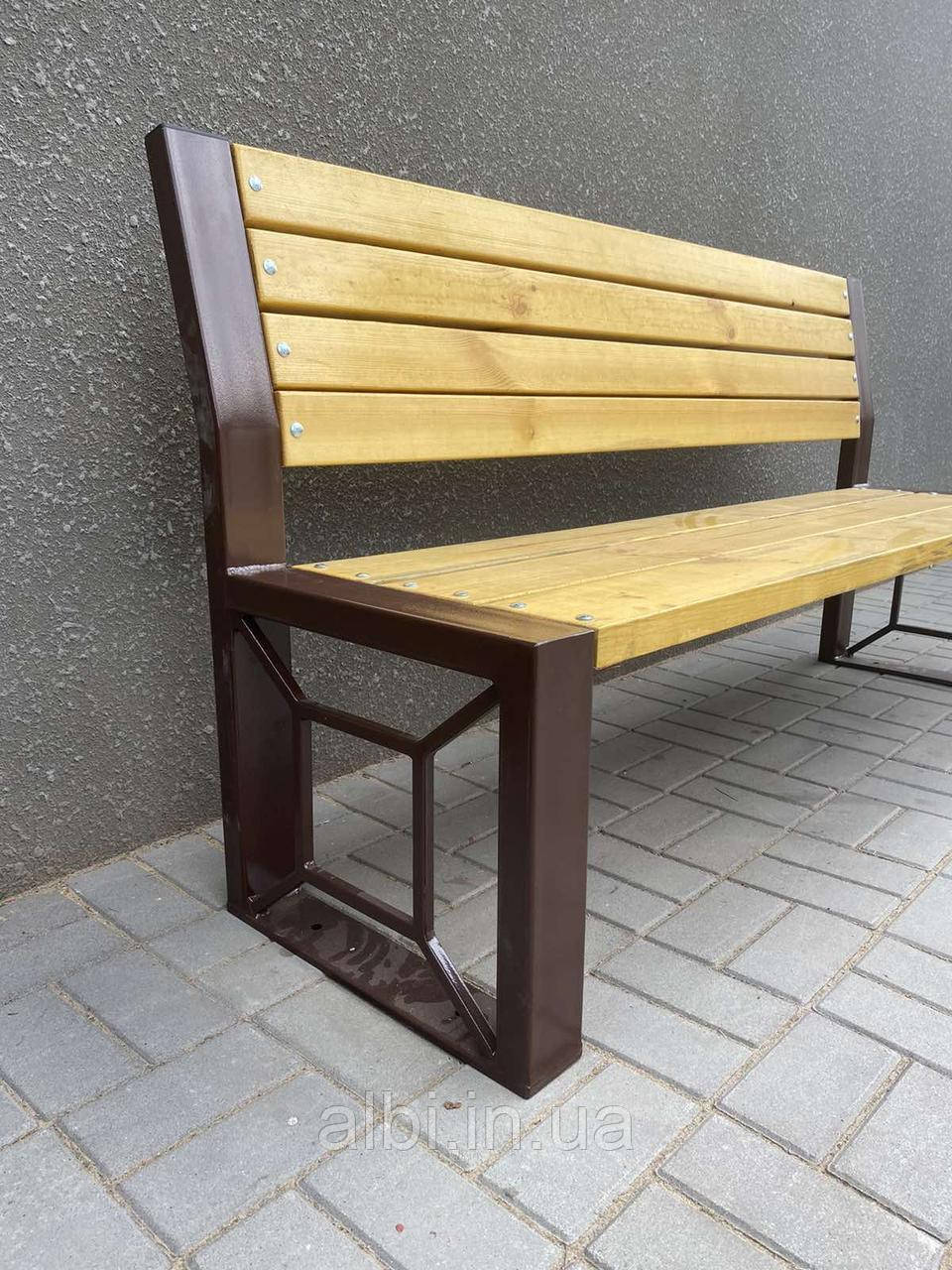 Скамья "Валерия новая", парковая скамейка, лавочка, уличная лавка 1.7м