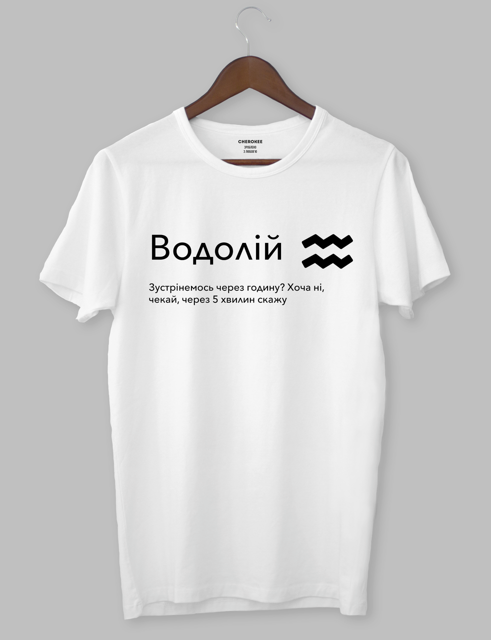 Футболка з оригінальним дизайном. Гороскоп. Знак зодіака «Водолій»