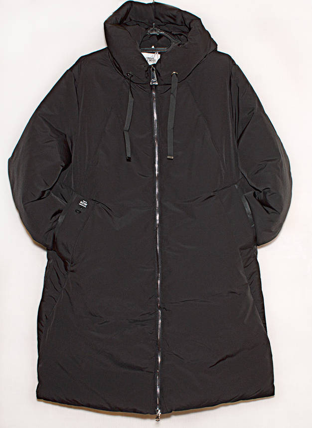 Парка зимова жіноча вище коліна з каптуром XL,2XL,3XL,4XL,5XL, фото 1