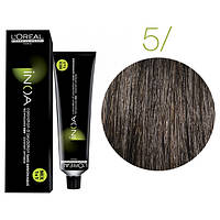 Крем-краска для волос L'Oreal Professionnel INOA 5 Светлый шатен 60 мл (4675An)